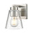 Millennium Lighting Strayhan 6.75" High 1Lt Wall Sconce, Nickel/Clear - 64001-BN