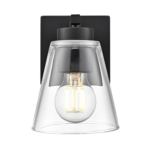 Millennium Lighting Strayhan 6.75" High 1Lt Wall Sconce, Black/Clear