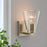 Millennium Lighting Strayhan 6.75" High 1Lt Wall Sconce, Gold/Clear