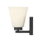 Millennium Strayhan 1Lt Wall Sconce, Black/White Frosted