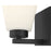 Millennium Strayhan 1Lt Wall Sconce, Black/White Frosted