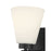 Millennium Strayhan 1Lt Wall Sconce, Black/White Frosted
