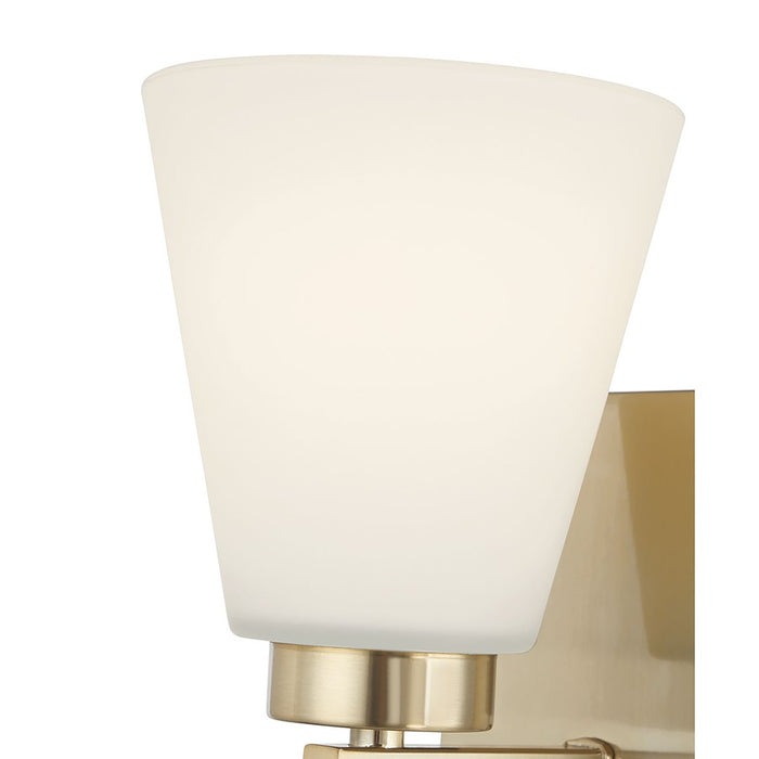 Millennium Strayhan 1Lt Wall Sconce, Gold/White Frosted