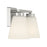 Millennium Strayhan 2Lt Bathroom Vanity Light, Nickel/White Frosted