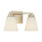 Millennium Strayhan 2Lt Bathroom Vanity Light, Gold/White Frosted