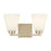 Millennium Strayhan 2Lt Bathroom Vanity Light, Gold/White Frosted