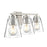 Millennium Lighting Strayhan 22" 3Lt Vanity, Brushed Nickel/Clear