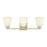 Millennium Strayhan 3Lt Bathroom Vanity Light, Gold/White Frosted