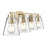 Millennium Lighting Strayhan 31" 4Lt Vanity, Modern Gold/Clear