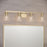 Millennium Lighting Strayhan 31" 4Lt Vanity, Modern Gold/Clear