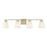 Millennium Strayhan 4Lt Bathroom Vanity Light, Gold/White Frosted