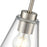 Millennium Lighting Strayhan 5.75" 1Lt Mini Pendant, Nickel/Clear
