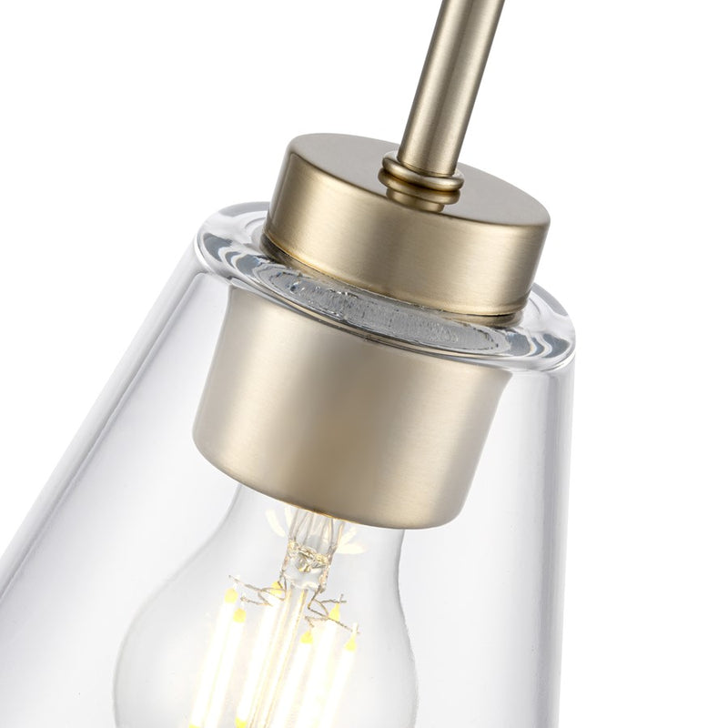 Millennium Lighting Strayhan 5.75" 1Lt Mini Pendant, Gold/Clear