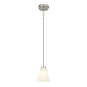 Millennium Strayhan 1Lt Pendant, Nickel/White Frosted - 64101WG-BN