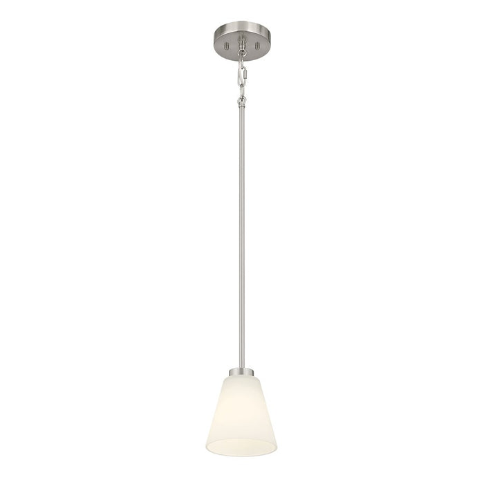 Millennium Strayhan 1Lt Pendant, Nickel/White Frosted - 64101WG-BN