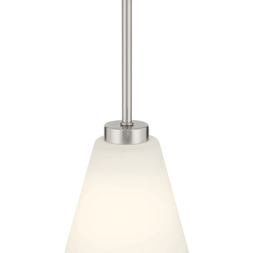 Millennium Strayhan 1Lt Pendant, Nickel/White Frosted