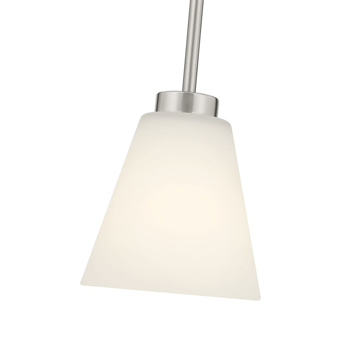 Millennium Strayhan 1Lt Pendant, Nickel/White Frosted
