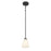 Millennium Strayhan 1Lt Pendant, Black/White Frosted