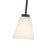 Millennium Strayhan 1Lt Pendant, Black/White Frosted