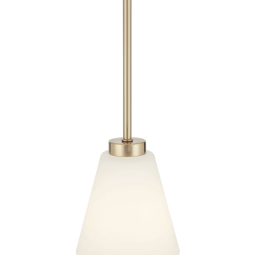 Millennium Lighting Strayhan 1Lt Pendant, Gold/White Frosted