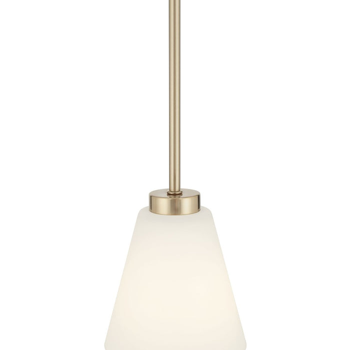 Millennium Lighting Strayhan 1Lt Pendant, Gold/White Frosted
