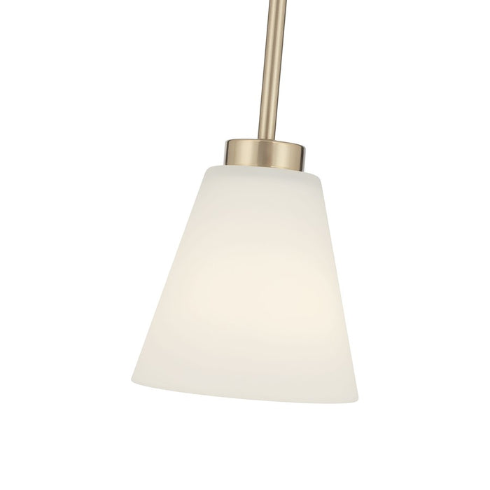 Millennium Lighting Strayhan 1Lt Pendant, Gold/White Frosted