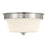 Millennium Lighting Strayhan 2Lt Flush Mount, Nickel/White Frosted