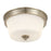 Millennium Lighting Strayhan 2Lt Flush Mount, Gold/White Frosted - 64102WG-MG