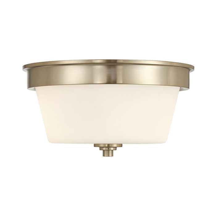 Millennium Lighting Strayhan 2Lt Flush Mount, Gold/White Frosted