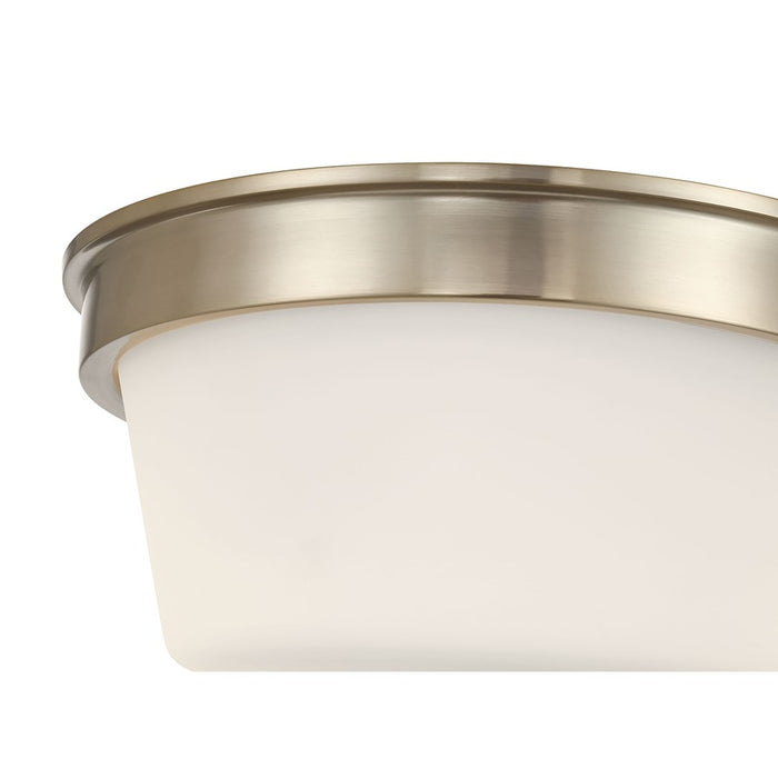 Millennium Lighting Strayhan 2Lt Flush Mount, Gold/White Frosted
