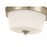 Millennium Lighting Strayhan 2Lt Flush Mount, Gold/White Frosted