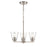 Millennium Lighting Strayhan 18" 3Lt Chandelier, Brushed Nickel/Clear