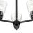 Millennium Lighting Strayhan 18" 3Lt Chandelier, Matte Black/Clear