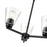 Millennium Lighting Strayhan 18" 3Lt Chandelier, Matte Black/Clear