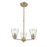 Millennium Lighting Strayhan 18" 3Lt Chandelier, Modern Gold/Clear - 64103-MG
