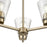 Millennium Lighting Strayhan 18" 3Lt Chandelier, Modern Gold/Clear