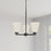 Millennium Strayhan 3Lt Chandelier, Black/White Frosted