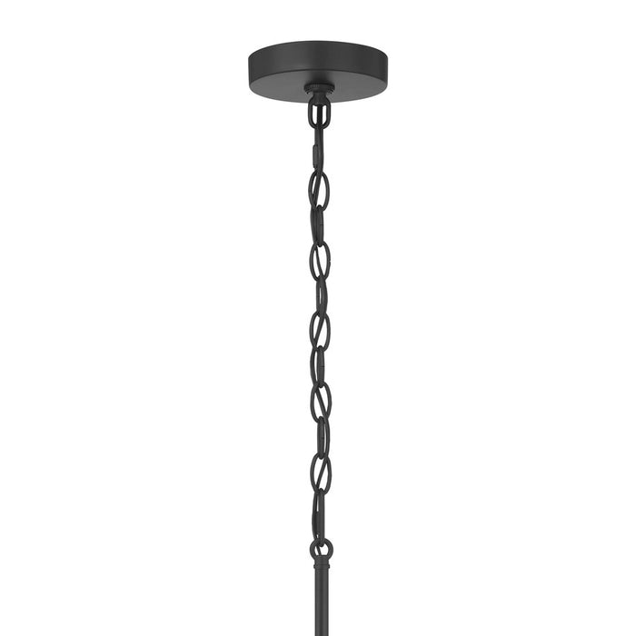 Millennium Strayhan 3Lt Chandelier, Black/White Frosted