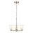 Millennium Strayhan 3Lt Chandelier, Gold/White Frosted