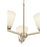 Millennium Strayhan 3Lt Chandelier, Gold/White Frosted