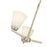 Millennium Strayhan 3Lt Chandelier, Gold/White Frosted