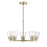 Millennium Lighting Strayhan 24" 5Lt Chandelier, Modern Gold/Clear