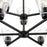 Millennium Lighting Strayhan 28.5" 9Lt Chandelier, Matte Black/Clear