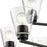 Millennium Lighting Strayhan 28.5" 9Lt Chandelier, Matte Black/Clear