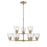 Millennium Lighting Strayhan 28.5" 9Lt Chandelier, Modern Gold/Clear