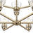 Millennium Lighting Strayhan 28.5" 9Lt Chandelier, Modern Gold/Clear