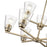 Millennium Lighting Strayhan 28.5" 9Lt Chandelier, Modern Gold/Clear