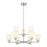 Millennium Strayhan 9Lt Chandelier, Nickel/White Frosted - 64109WG-BN