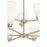 Millennium Strayhan 9Lt Chandelier, Gold/White Frosted