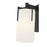 Millennium Froselle 1Lt Wall Sconce, Black/White Frosted